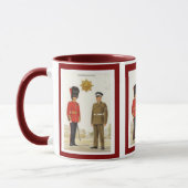 Historische britische Armee-Uniformen, Coldstream Tasse (Links)