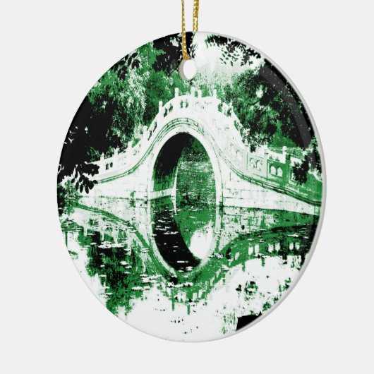 Historische Brücke Keramik Ornament (Links)