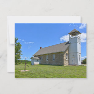 Historische Buck Creek Schule, Perry, Kansas Postkarte