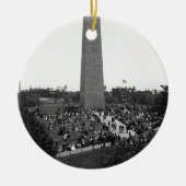 Historische Bunker Hill-Monument-Fotografie Keramik Ornament (Vorne)