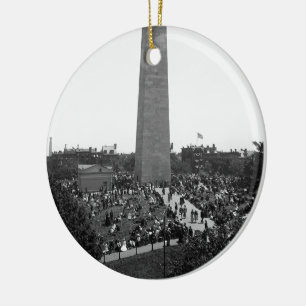 Historische Bunker Hill-Monument-Fotografie Keramik Ornament