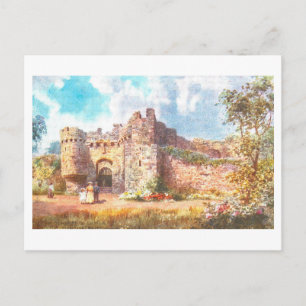 Historische Burg Beaumaris in Nordwales Postkarte