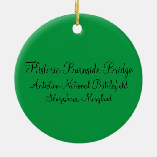 Historische Burnside Bridge Ornament (Hinten)