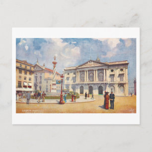 Historische Camara Municipal in Lissabon, Portugal Postkarte