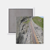 Historische Carrick-a-rede-Brücke, nördlich Magnet (Vorderseite/Rückseite)