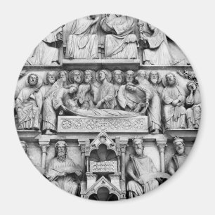 Historische, christliche Skulpturen Notre Dame Magnet