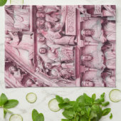 Historische, Christliche Skulpturen Notre Dame Par Geschirrtuch (Gefaltet)