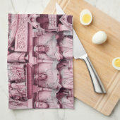 Historische, Christliche Skulpturen Notre Dame Par Geschirrtuch (Viertel Falte)