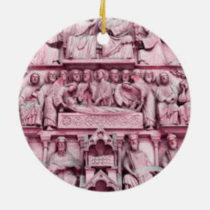 Historische, Christliche Skulpturen Notre Dame Par Keramik Ornament