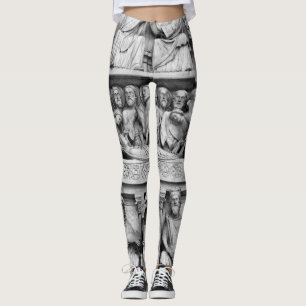Historische, Christliche Skulpturen Notre Dame Par Leggings