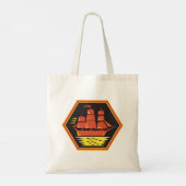 Historische Clipper Ship Tote Bag Tragetasche (Rückseite)