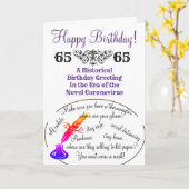 Historische Covid-19 Time Kapselkarte Karte (Gelbe Blume)