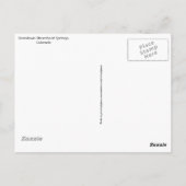 Historische Creede Colorado Reise Postkarte (Rückseite)