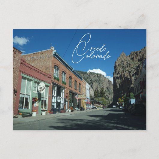 Historische Creede Colorado Reise Postkarte (Vorderseite)