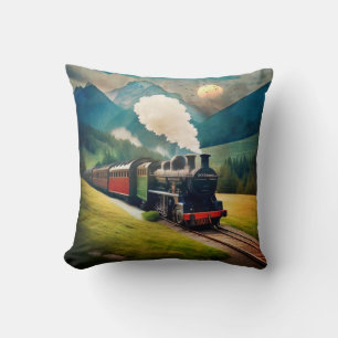 Historische Dampflokomotive Kissen