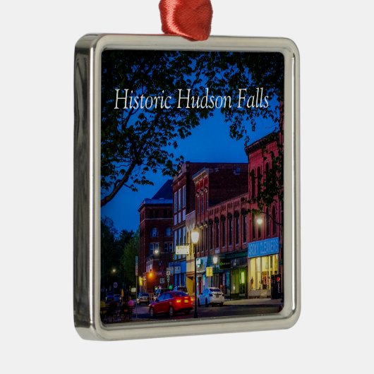 Historische der Hudson-Fälle Ornament Aus Metall (Rechts)