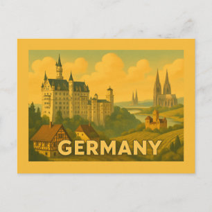 Historische deutsche Sehenswürdigkeiten Postkarte