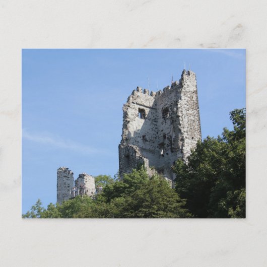 Historische Drachenfels Postkarte (Vorderseite)