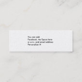 Historische dünne Visitenkarte des Weg-66 (Rückseite)