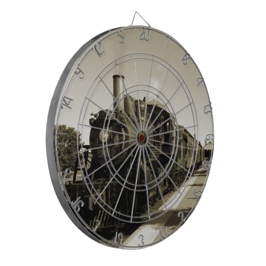 Historische Eisenbahn Dartscheibe (Vorderseite Links)