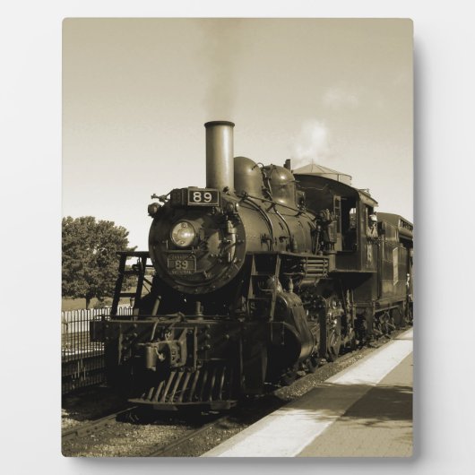 Historische Eisenbahn Fotoplatte (Vorderseite)