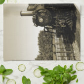 Historische Eisenbahn Geschirrtuch (Gefaltet)