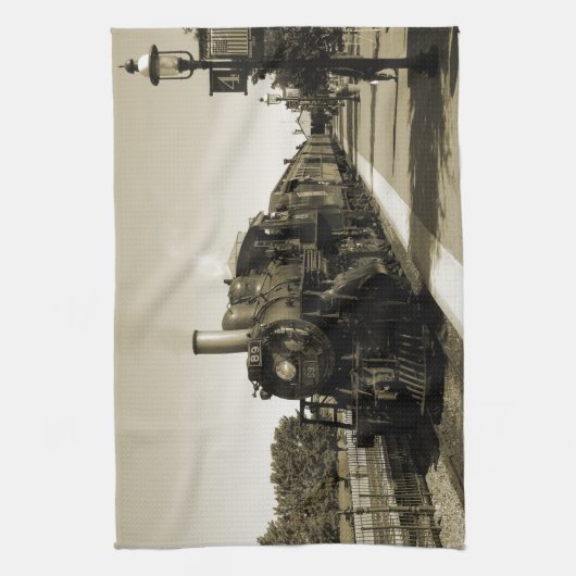 Historische Eisenbahn Geschirrtuch (Vertikal)