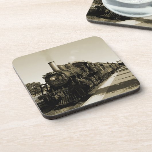 Historische Eisenbahn Getränkeuntersetzer (Linke Seite)