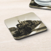 Historische Eisenbahn Getränkeuntersetzer (Linke Seite)