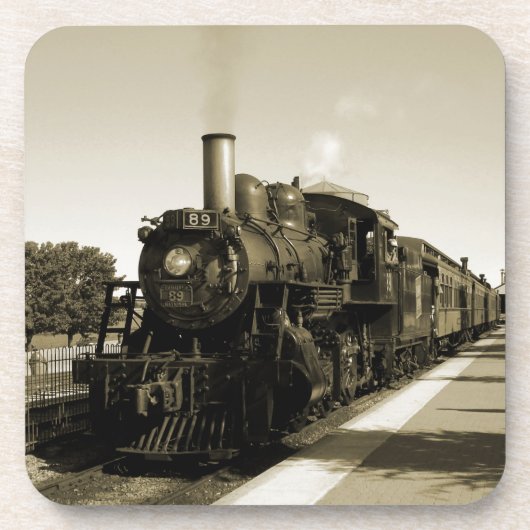 Historische Eisenbahn Getränkeuntersetzer (Vorderseite)