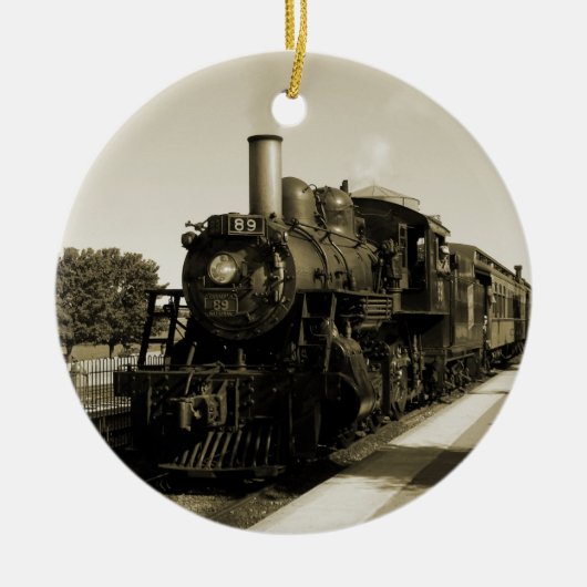 Historische Eisenbahn Keramik Ornament (Vorne)