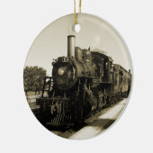Historische Eisenbahn Keramik Ornament (Links)