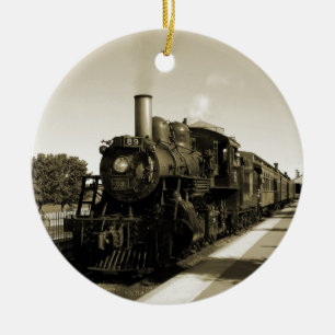 Historische Eisenbahn Keramikornament