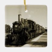 Historische Eisenbahn Keramikornament (Vorderseite)