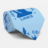 Historische Eisenbahn Krawatte (Gerollt)