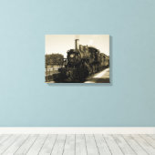 Historische Eisenbahn Leinwanddruck (Insitu (Holzboden))