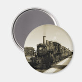 Historische Eisenbahn Magnet (Vorderseite/Rückseite)