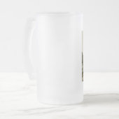 Historische Eisenbahn Mattglas Bierglas (Vorderseite Links)