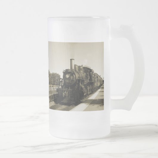 Historische Eisenbahn Mattglas Bierglas (Rechts)