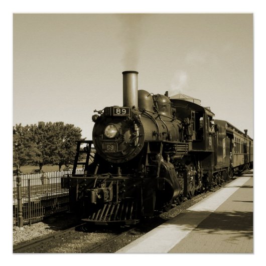 Historische Eisenbahn Poster (Vorderseite)