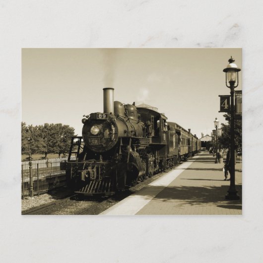 Historische Eisenbahn Postkarte (Vorderseite)