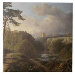 Historische englische Landschaft in Derbyshire Lan Fliese