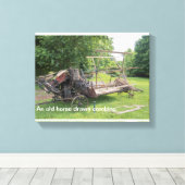 Historische Farm Print Leinwanddruck (Insitu (Holzboden))