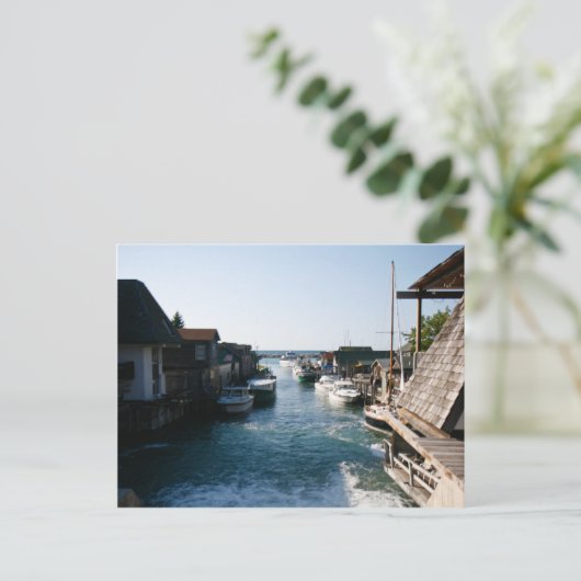 Historische Fishtown Postkarte (Stehend Vorderseite)