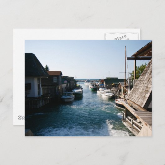 Historische Fishtown Postkarte (Vorne/Hinten)