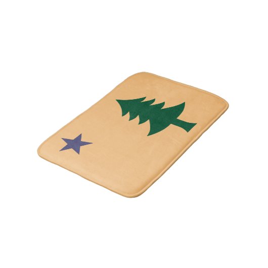 Historische Flagge Maine (1901-1909) Badematte (Schrägansicht)