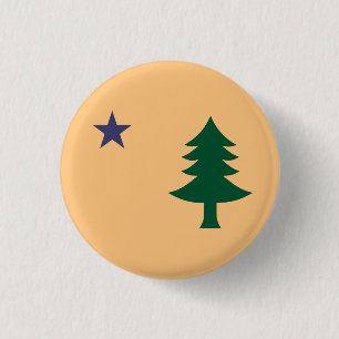 Historische Flagge Maine (1901-1909) Button