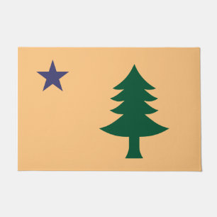 Historische Flagge Maine (1901-1909) Fußmatte