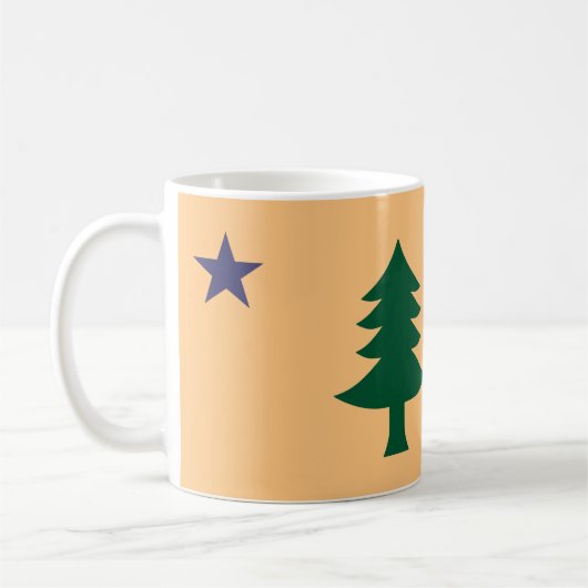 Historische Flagge Maine (1901-1909) Kaffeetasse (Links)