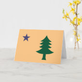 Historische Flagge Maine (1901-1909) Karte (Gelbe Blume)